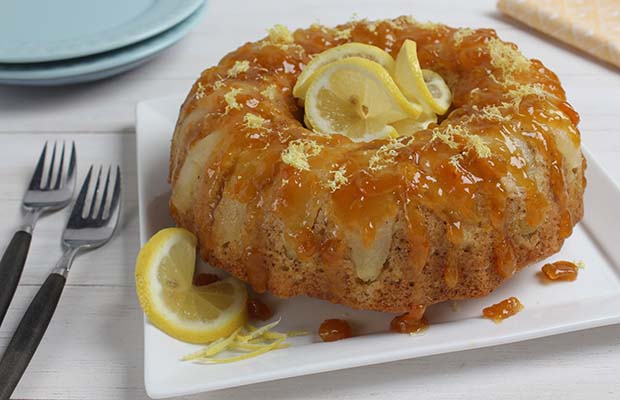 Pear and Lemon Pound Cake