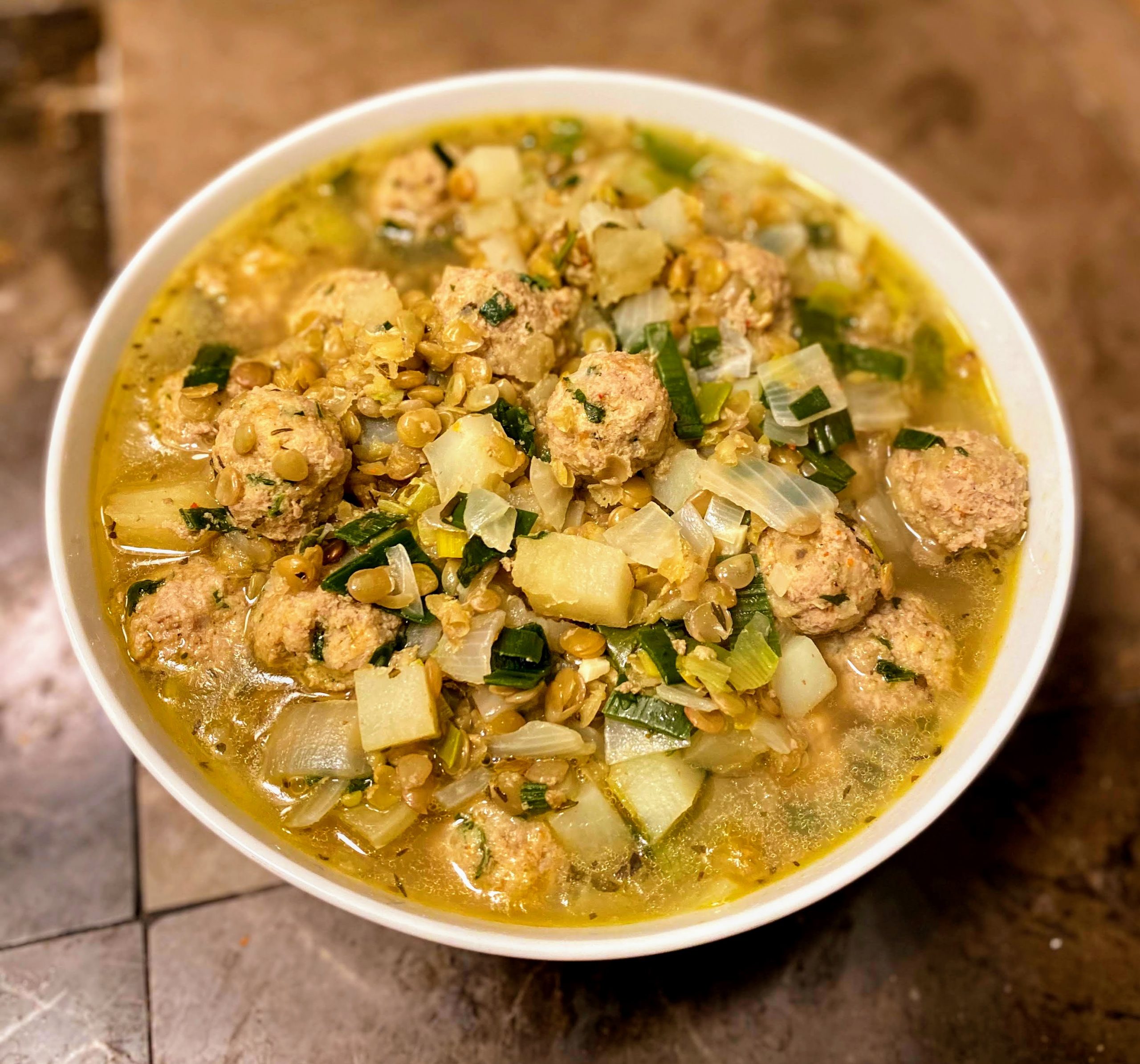 Leek and Turkey Meatball