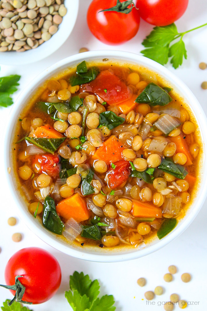 Lentil and Spinach Soup
