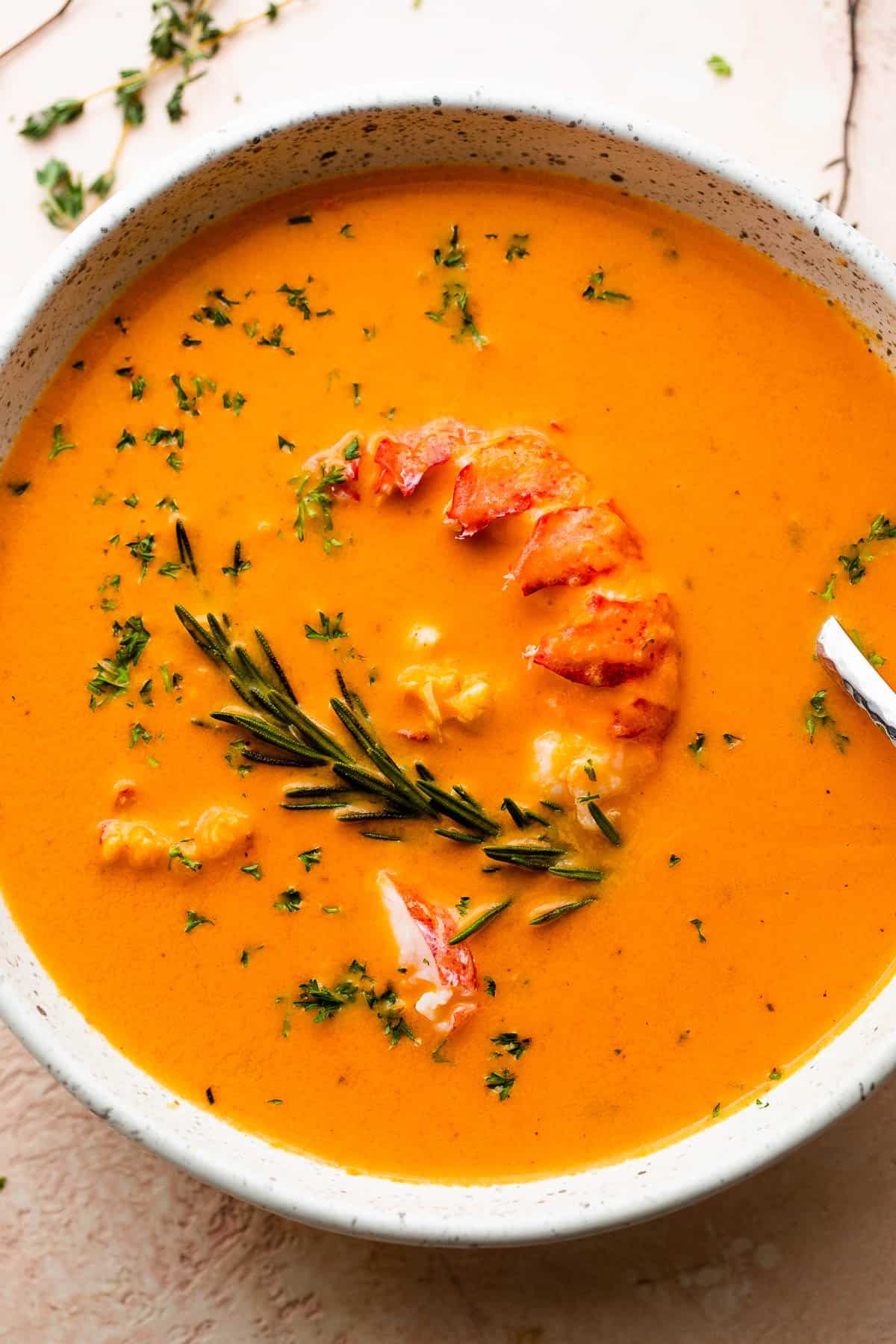 Creamy Lobster Tail Soup
