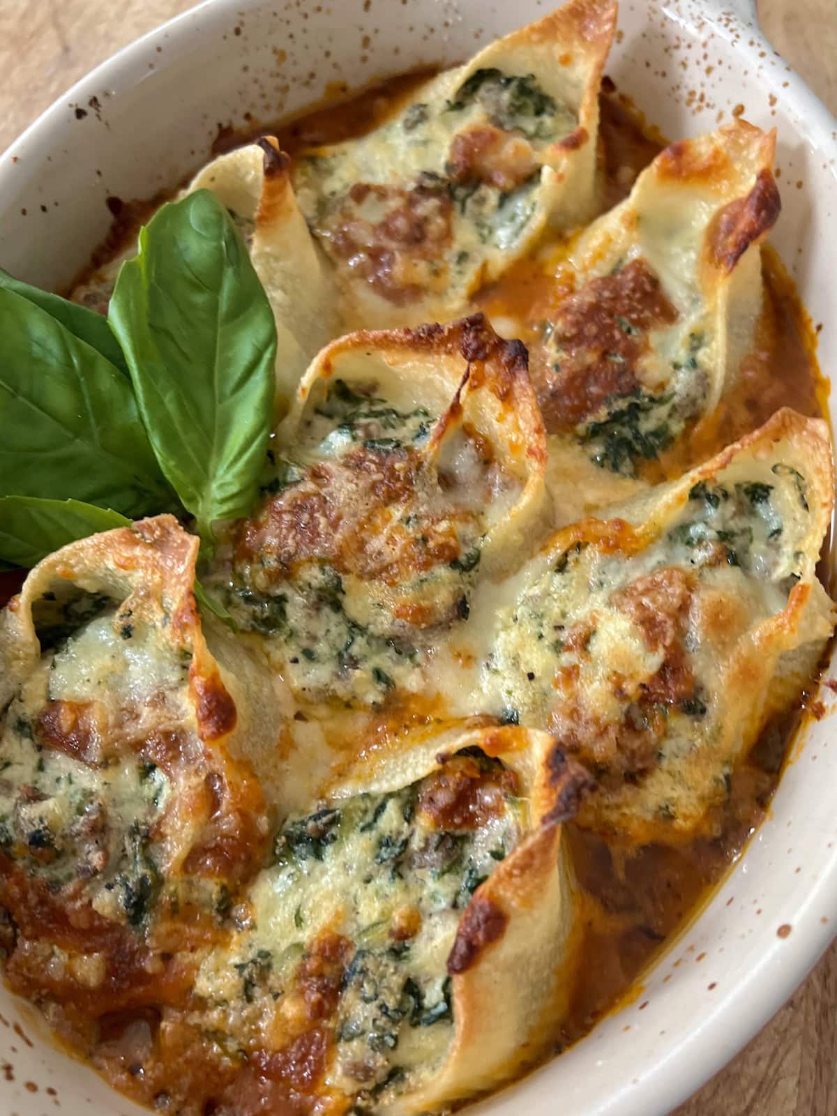 Beef and Ricotta Shells