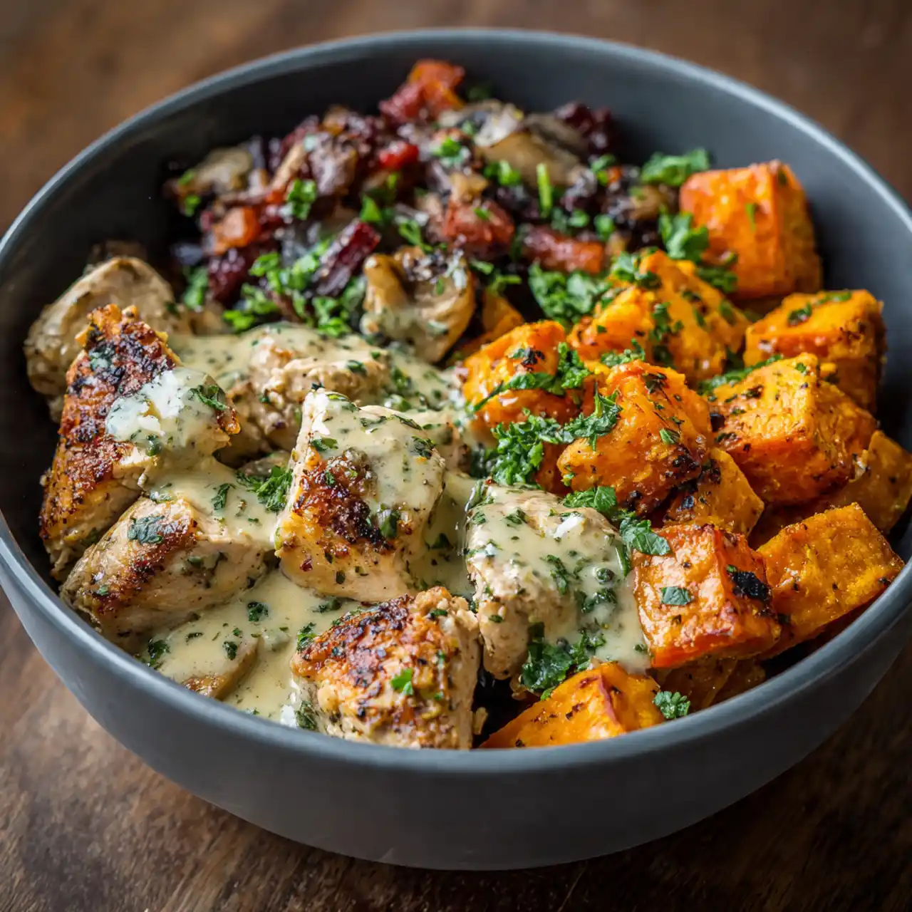 Maple Dijon Chicken with Root Vegetables