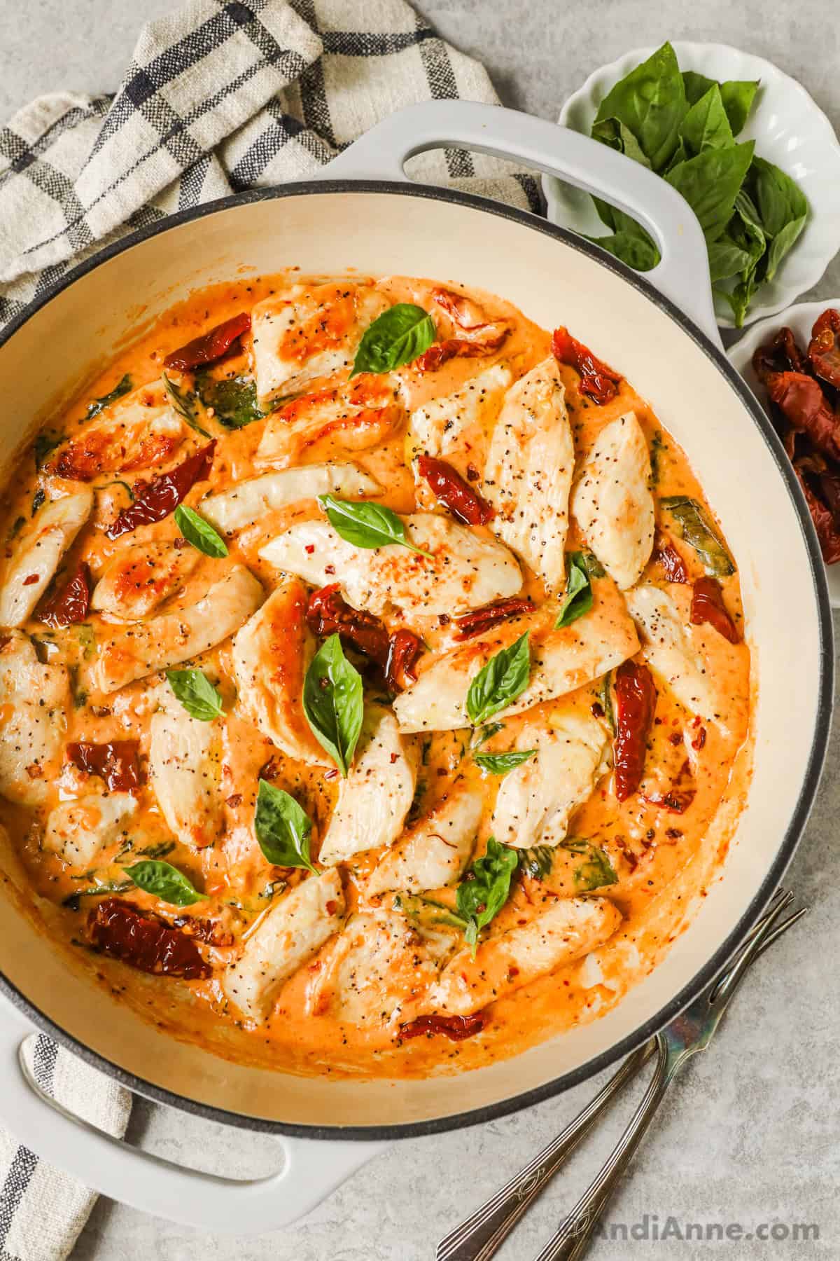 Tuscan Tomato Basil Chicken