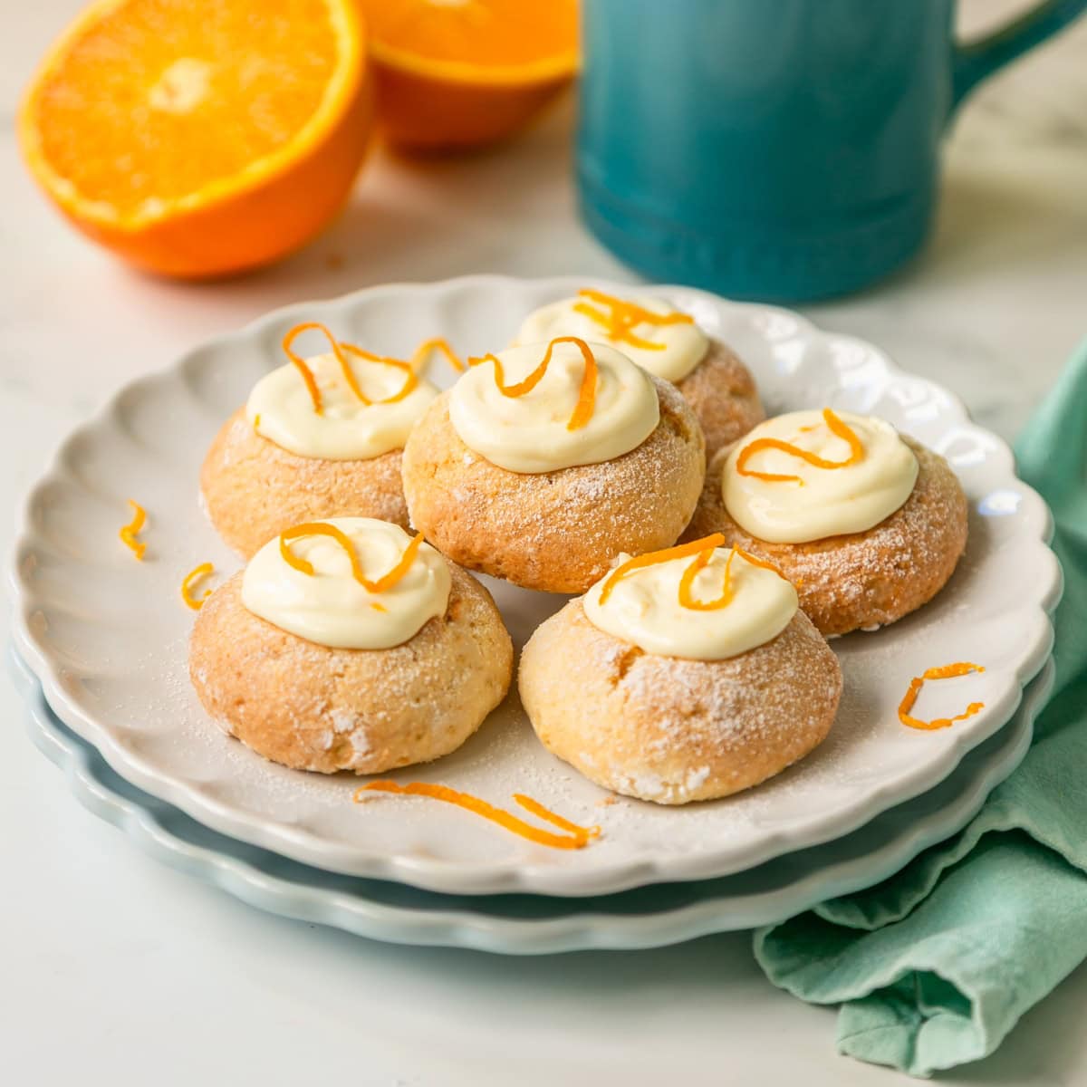 Mascarpone Filled Delicate Shells