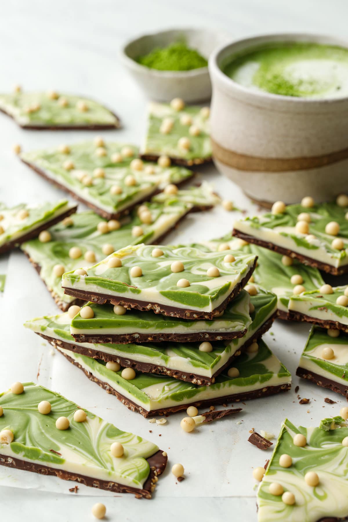 Matcha White Chocolate Bark