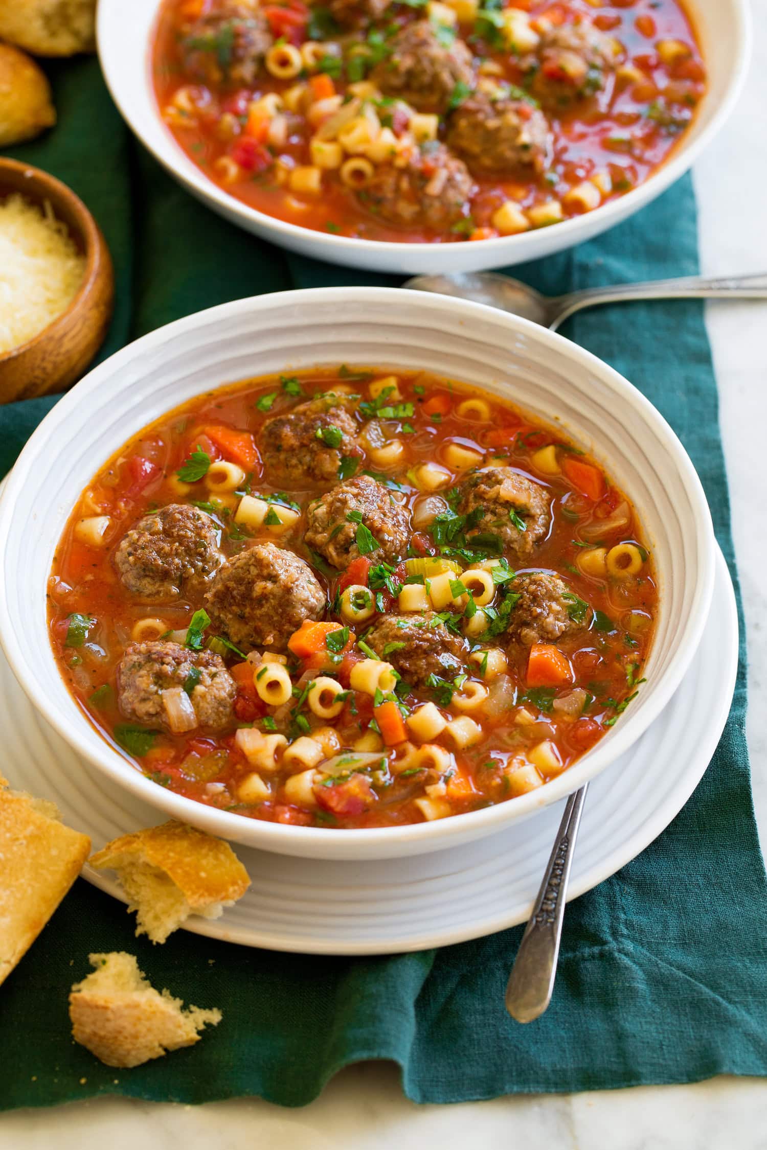 Grass-Fed Beef Meatball Soup