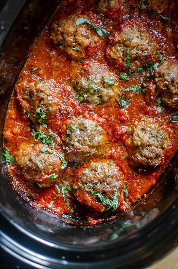 Meatballs with Tomato Basil Sauce