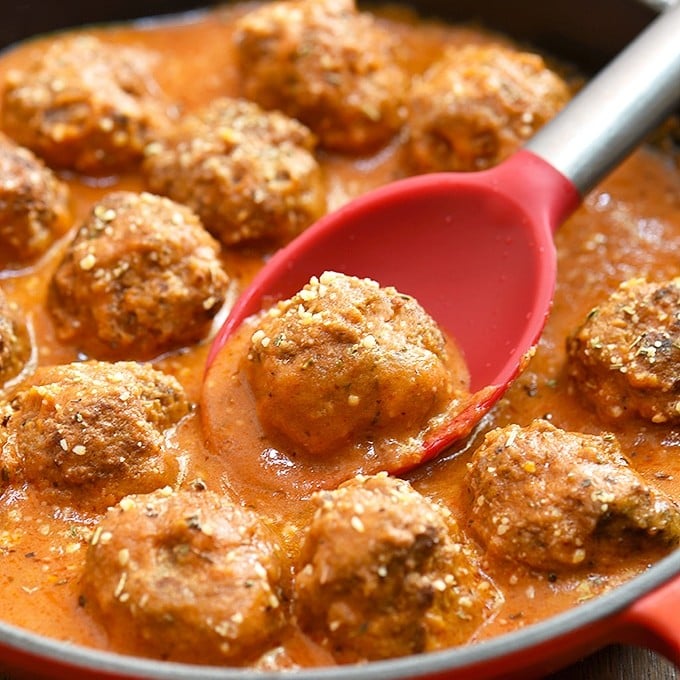 Meatball Marinara in Cream Sauce
