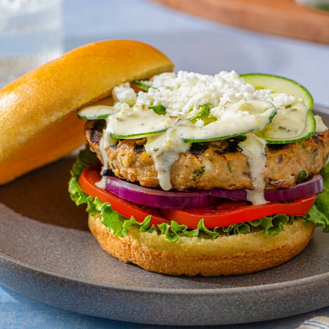 Mediterranean Chicken Burgers