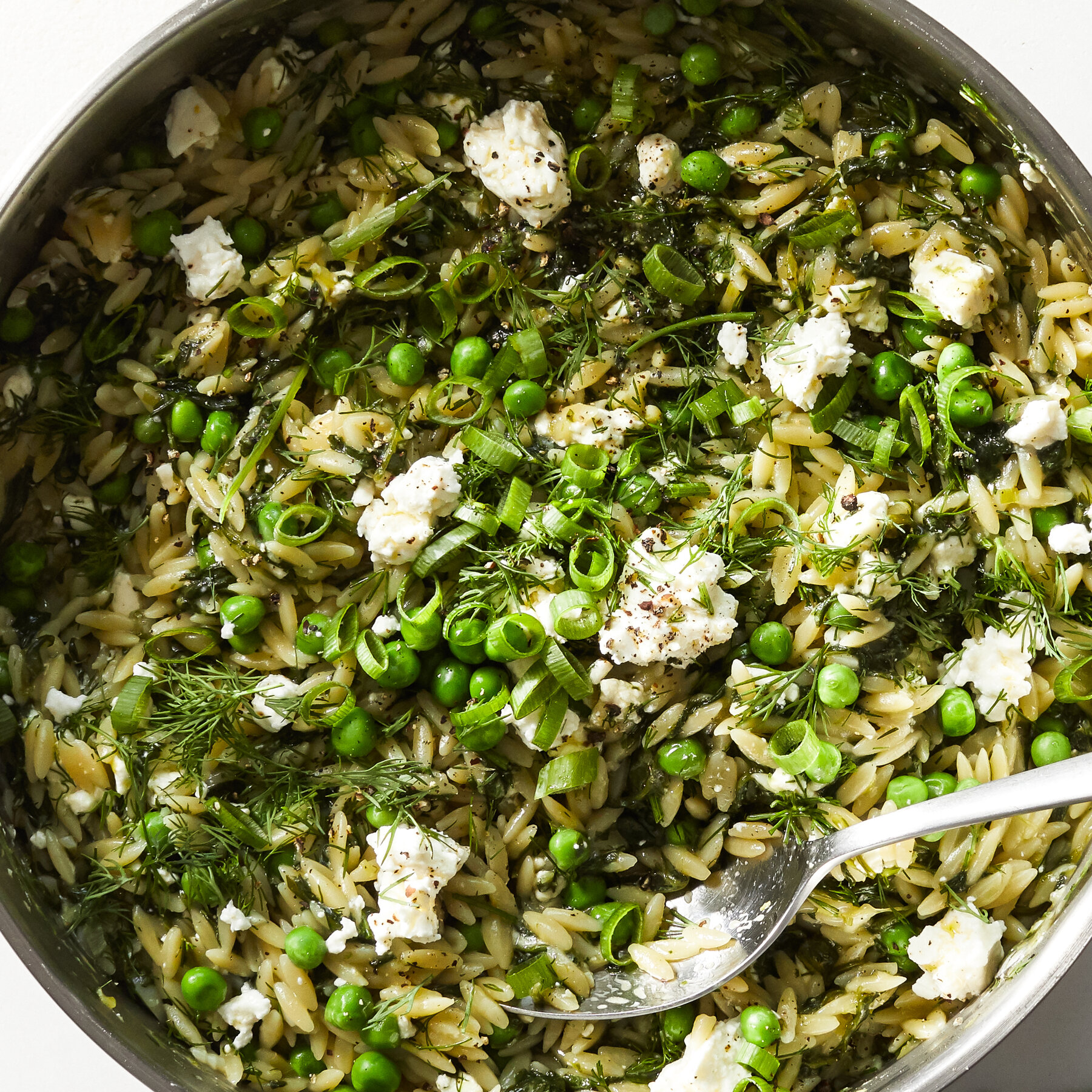 Spinach and Feta Orzo