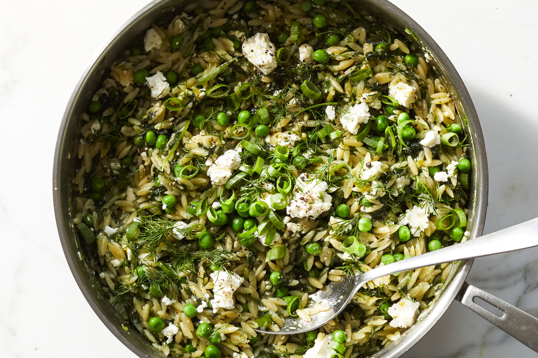Feta Spinach Orzo