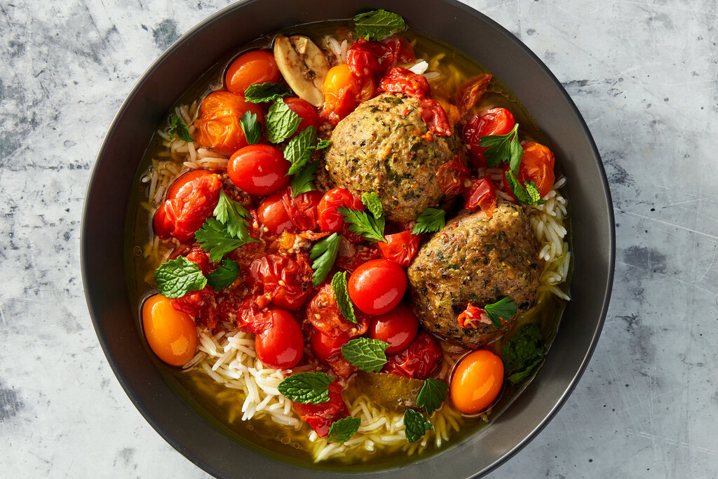 Meatballs in Cherry Tomato Sauce