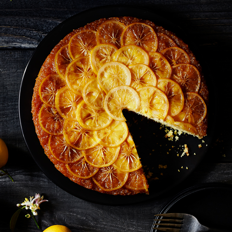 Lemon Cornmeal Upside-Down Cake