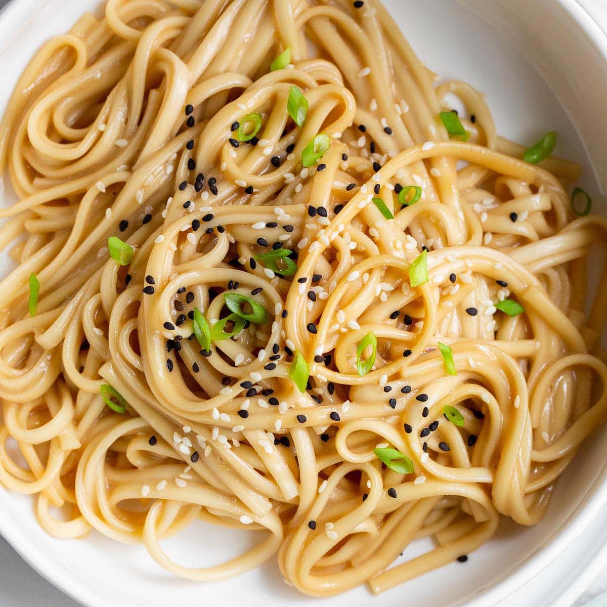 Miso Butter Noodles with Greens