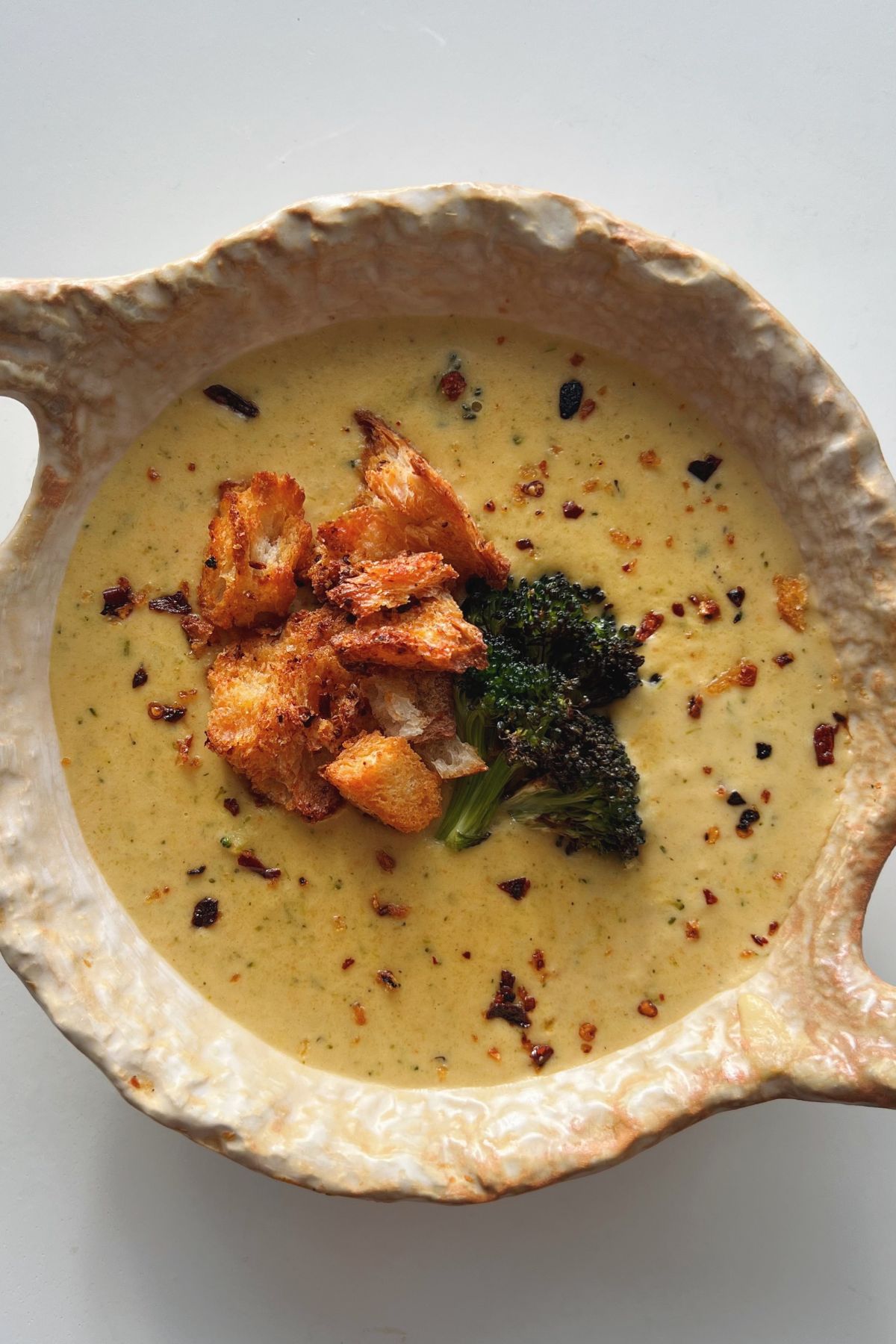 Broccoli Chili Flake Crispy Onions