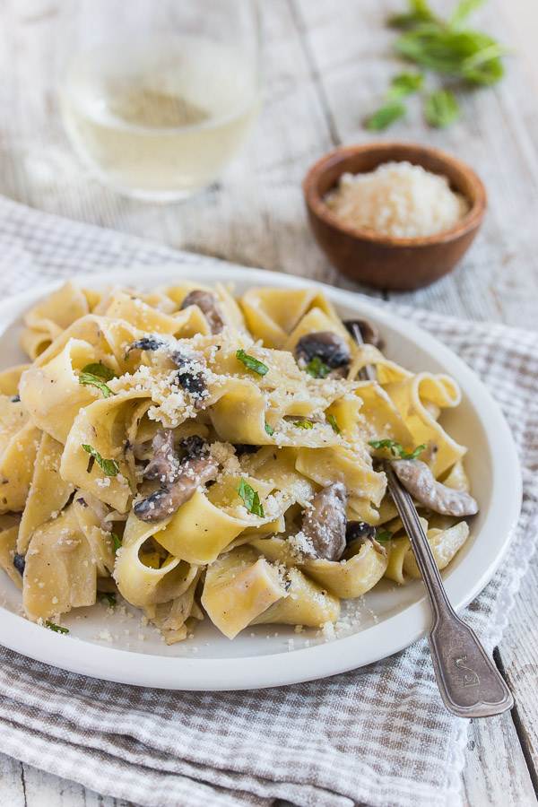 Mushroom Alfredo Pasta