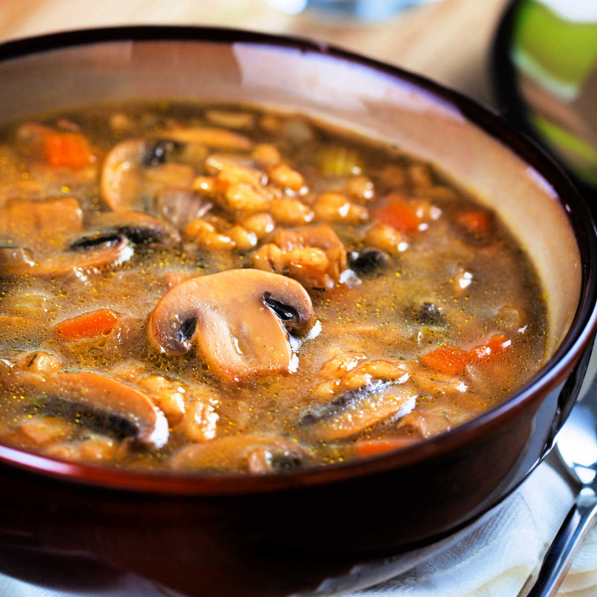 Mushroom Barley Vegetable Soup