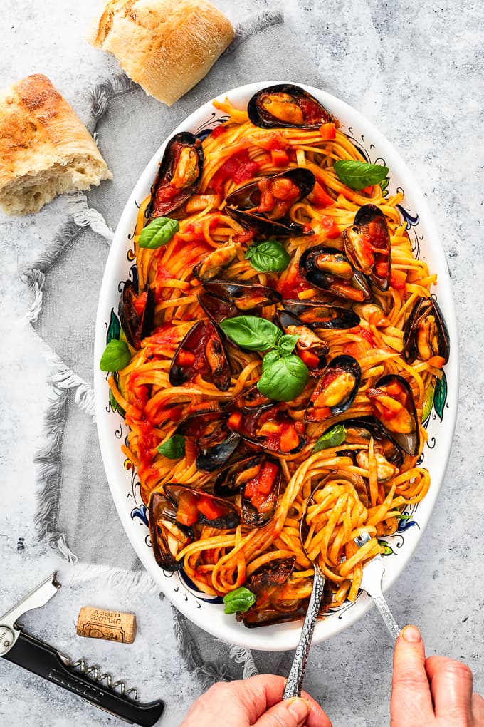 Mussels Marinara with Fennel