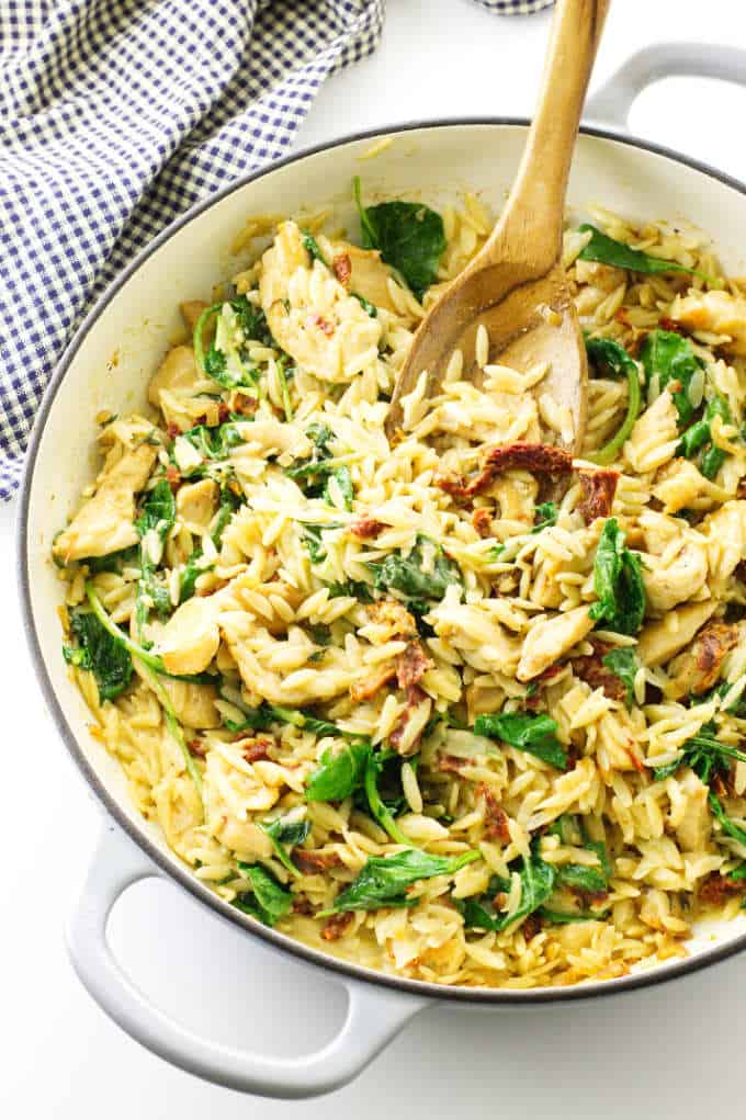 Chicken Orzo with Kale