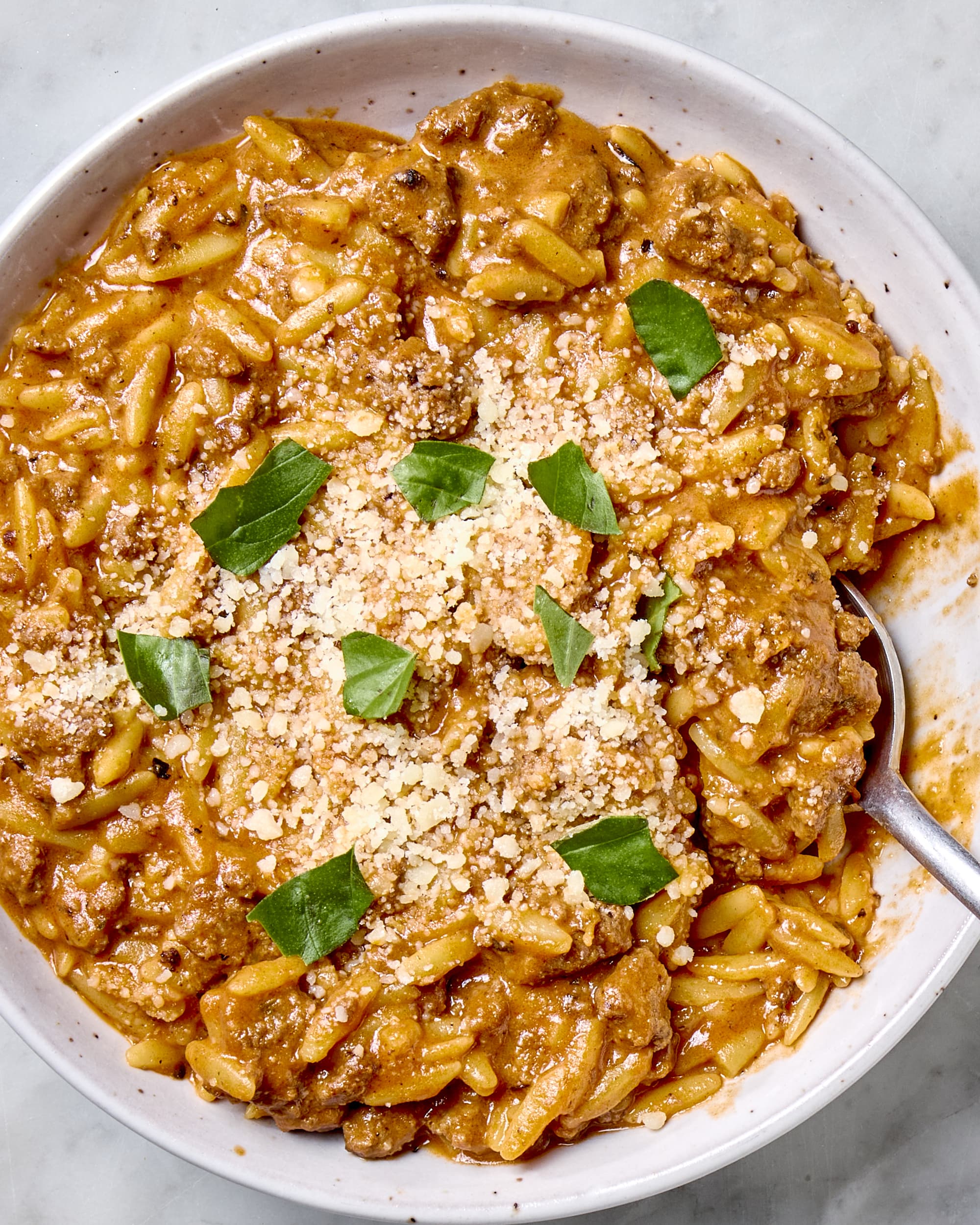 Mediterranean Beef Orzo