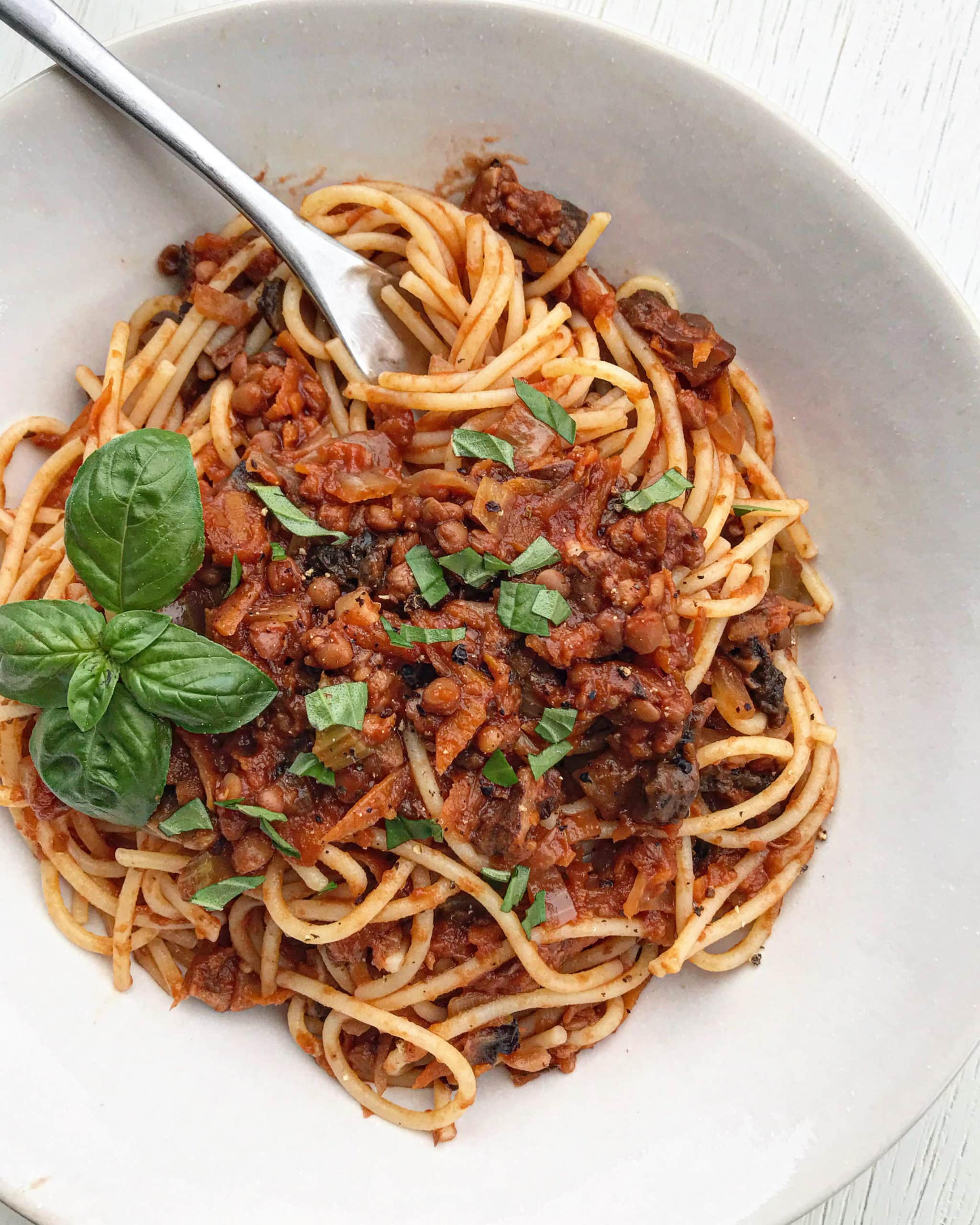 Lentil Walnut Bolognese