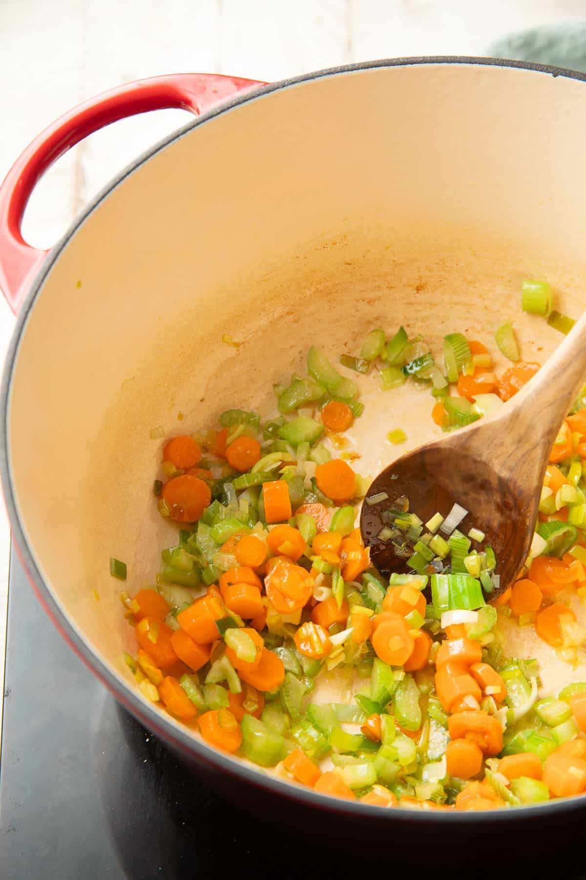 Pastina with Celery and Leeks