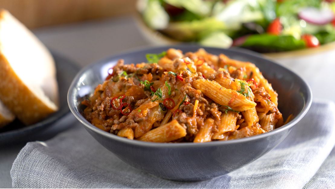 Spicy Chili Beef Penne
