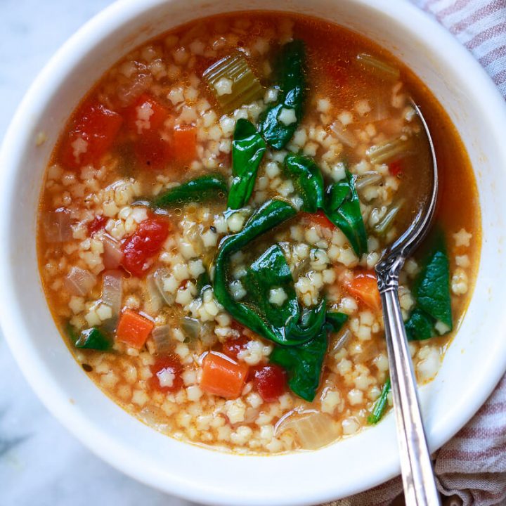Pastina with Fresh Peas and Carrots