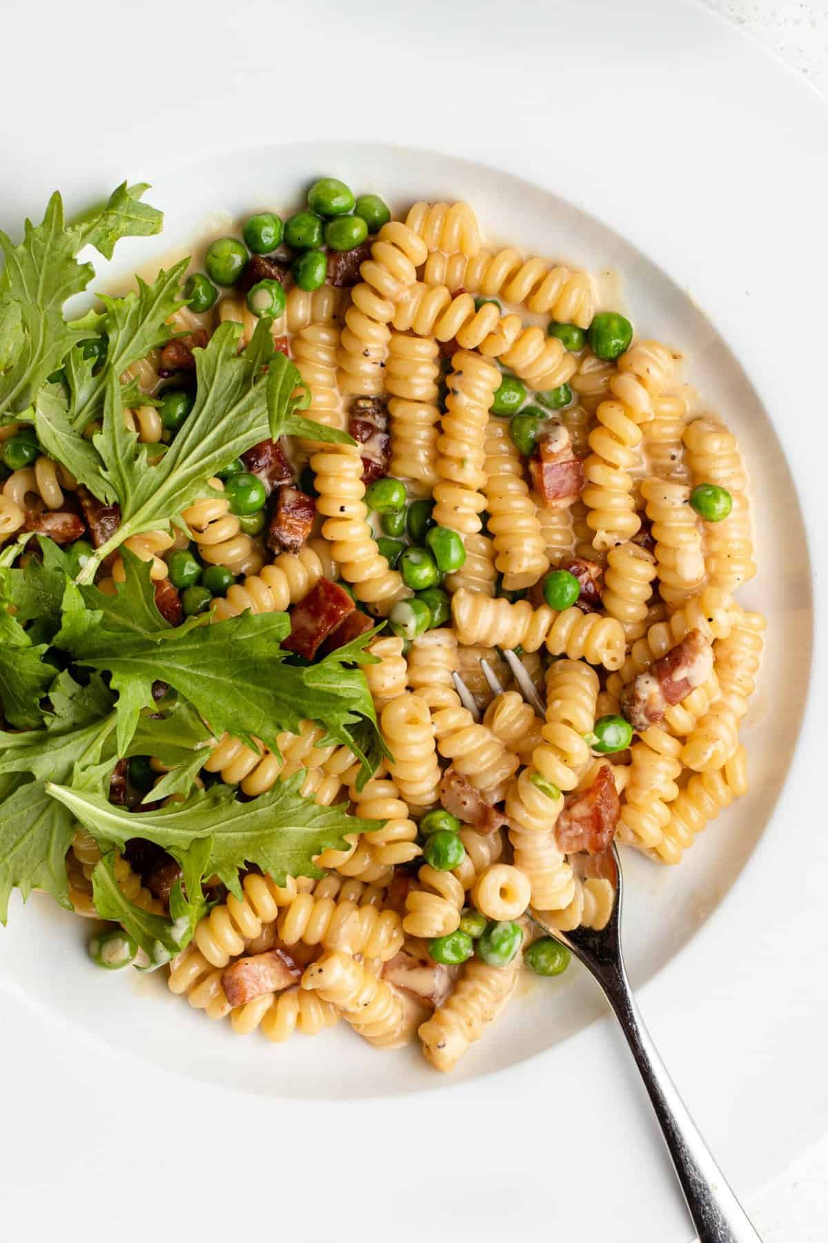Pancetta and Pea Cream