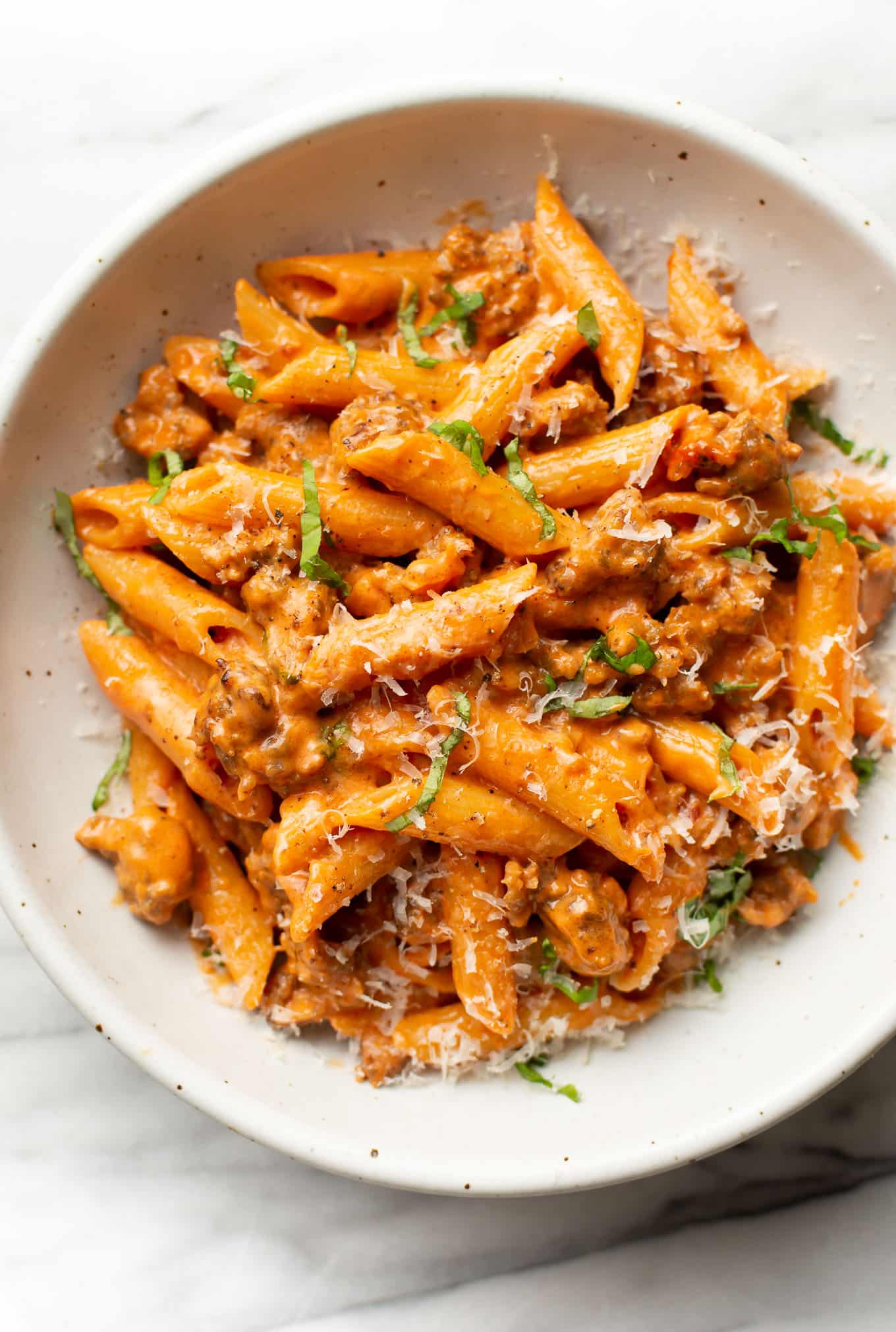 Creamy Vodka Sausage Penne