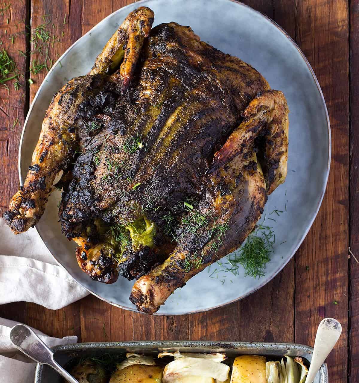 Pesto Stuffed Roasted Chicken