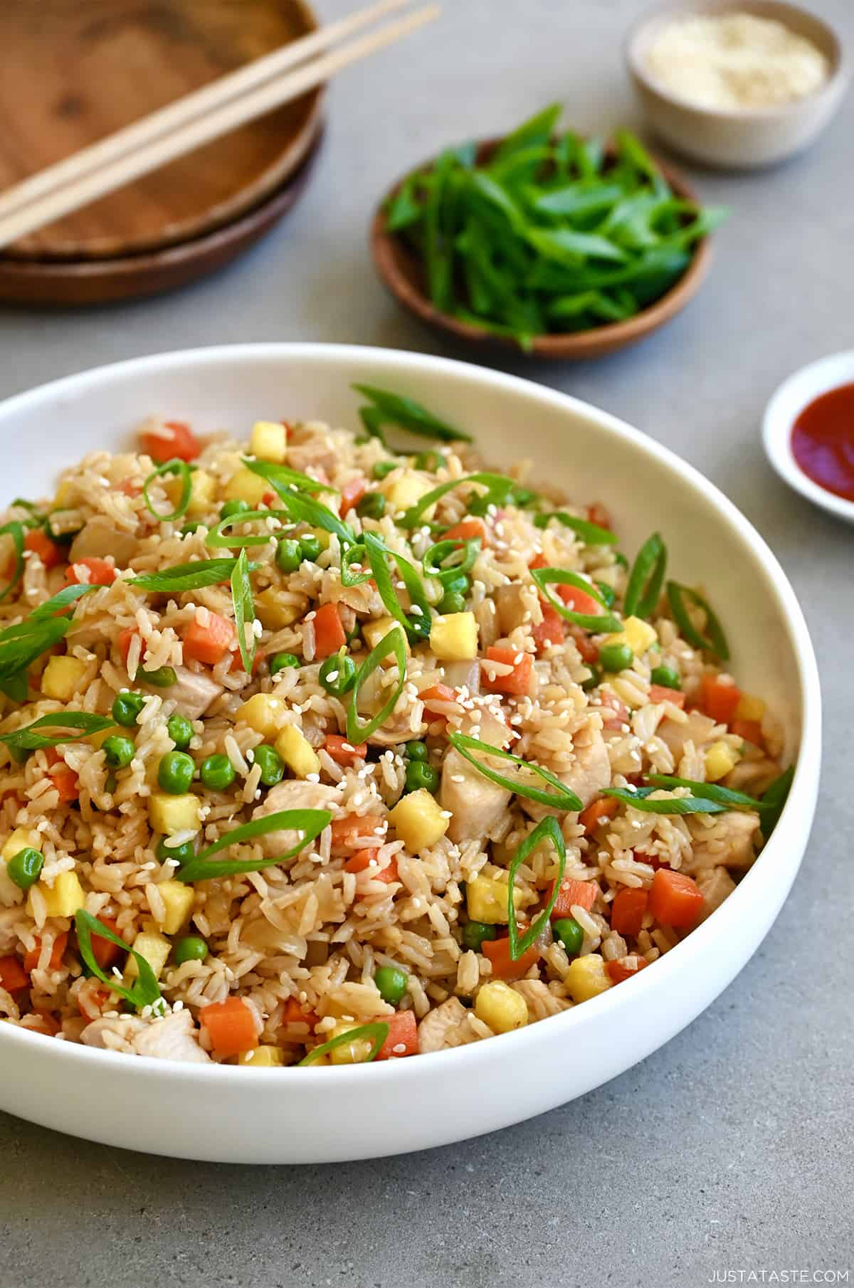 Chicken Fried Rice with Pineapple