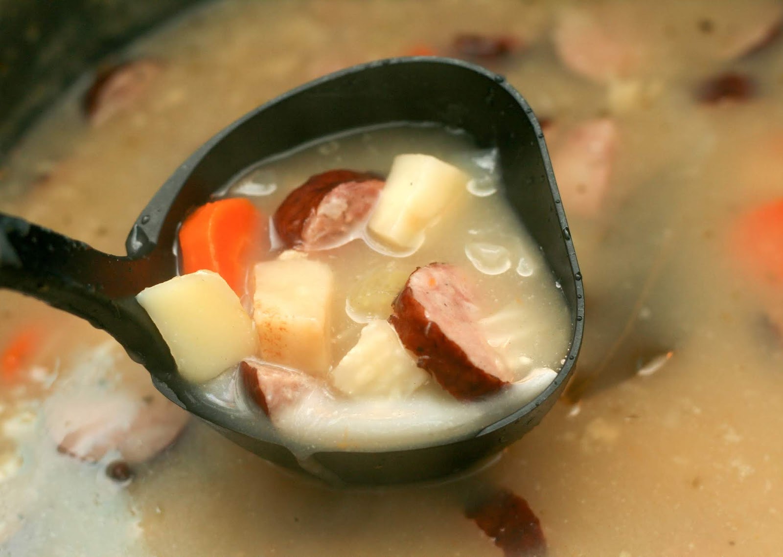 Kielbasa Celery Root Soup