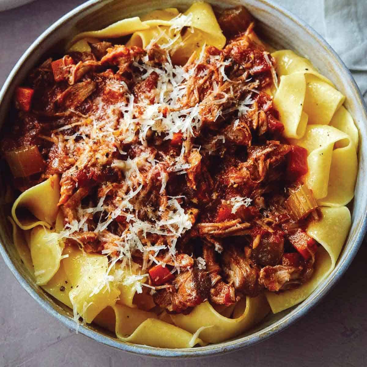 Bacon and Pork Chop Ragu