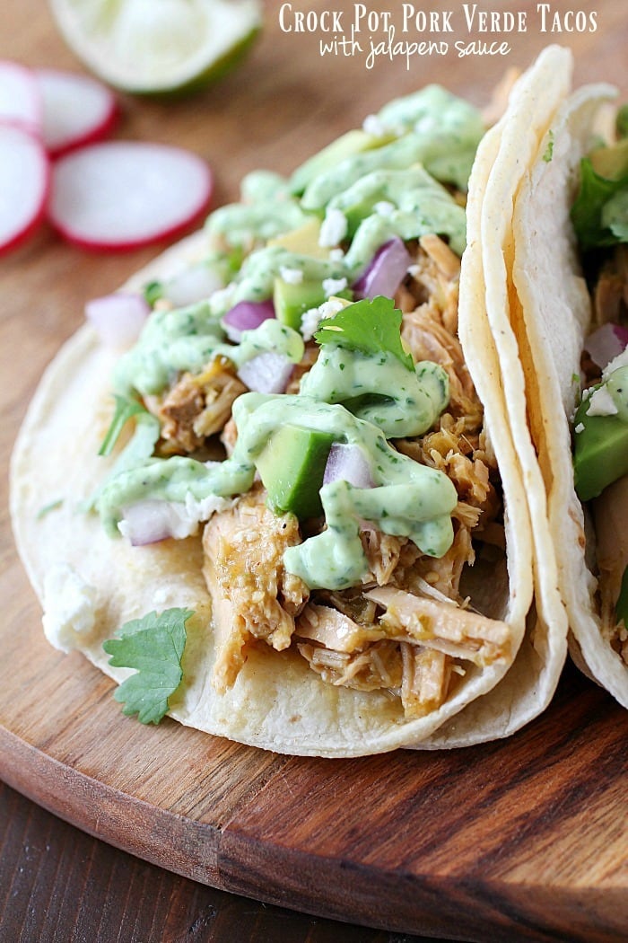 Salsa Verde Pork Tacos