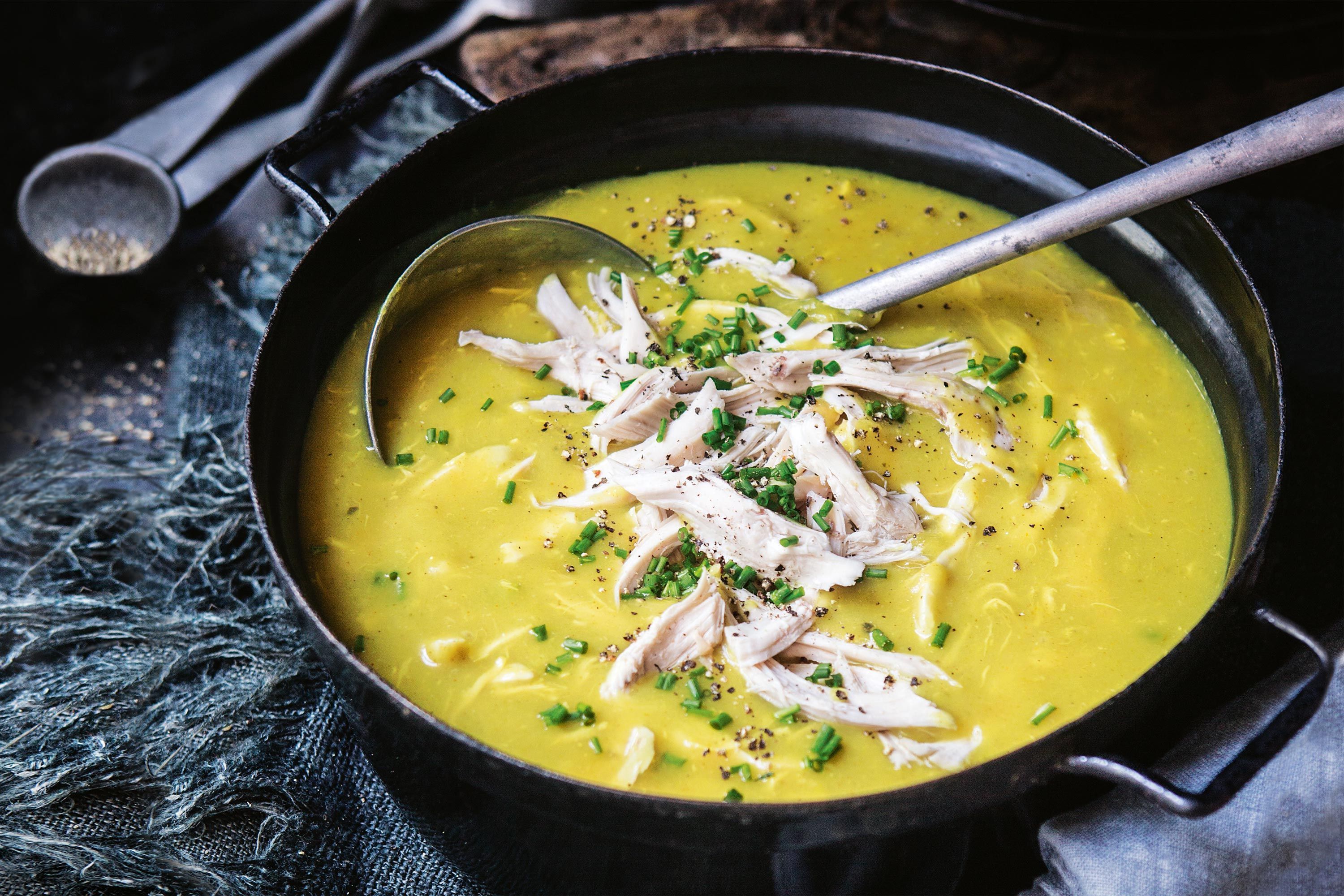 Potato Leek Chicken Soup