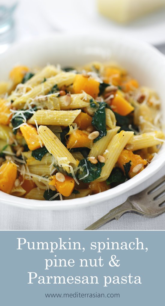 Pumpkin Pasta with Pine Nuts