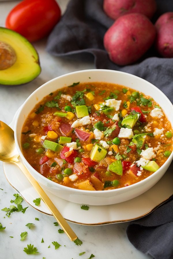 Vegetable Broth with Quinoa