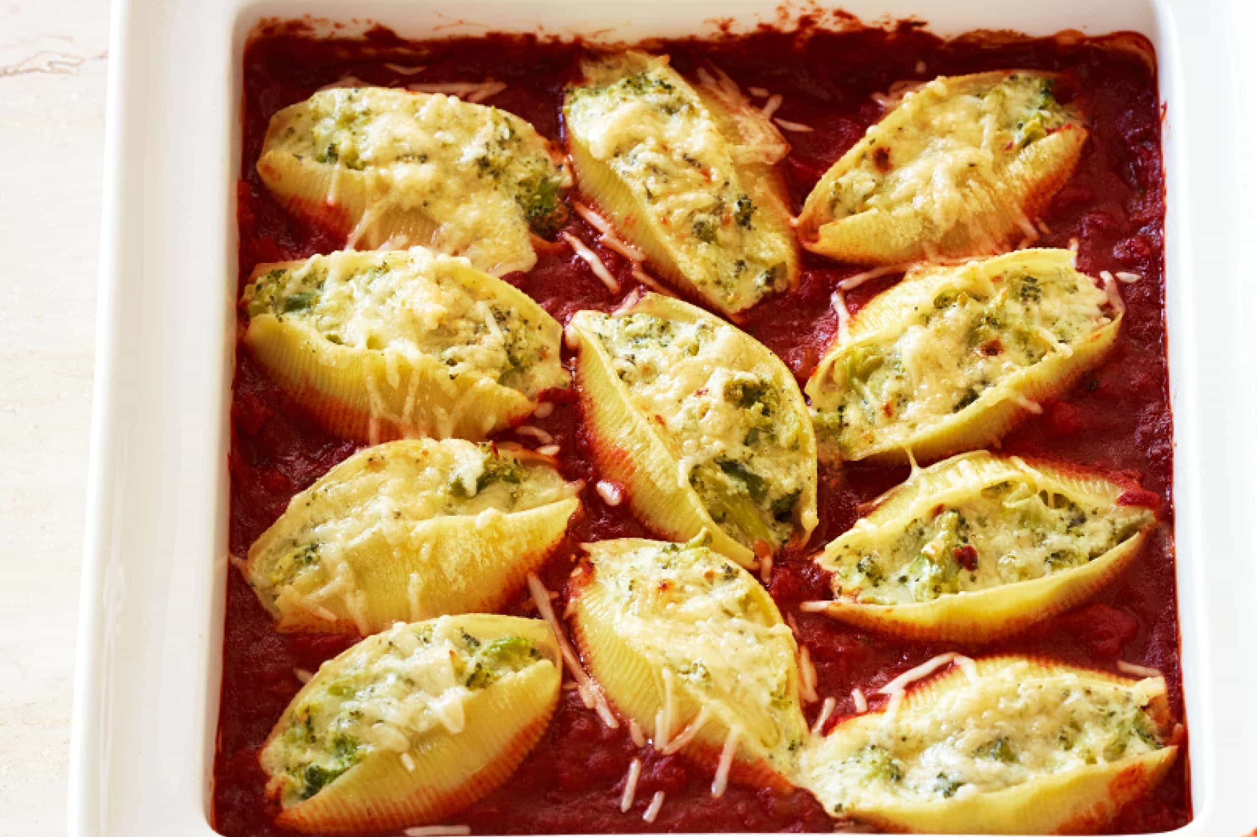 Broccoli Ricotta Stuffed Pasta