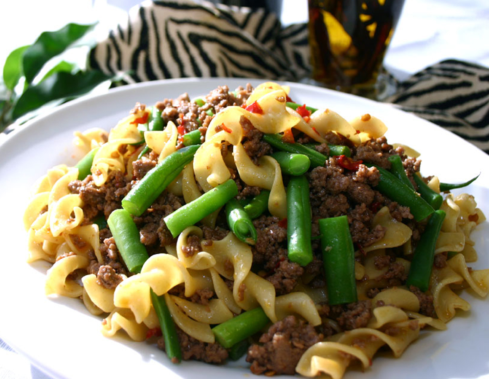 Beef and Green Bean Noodles