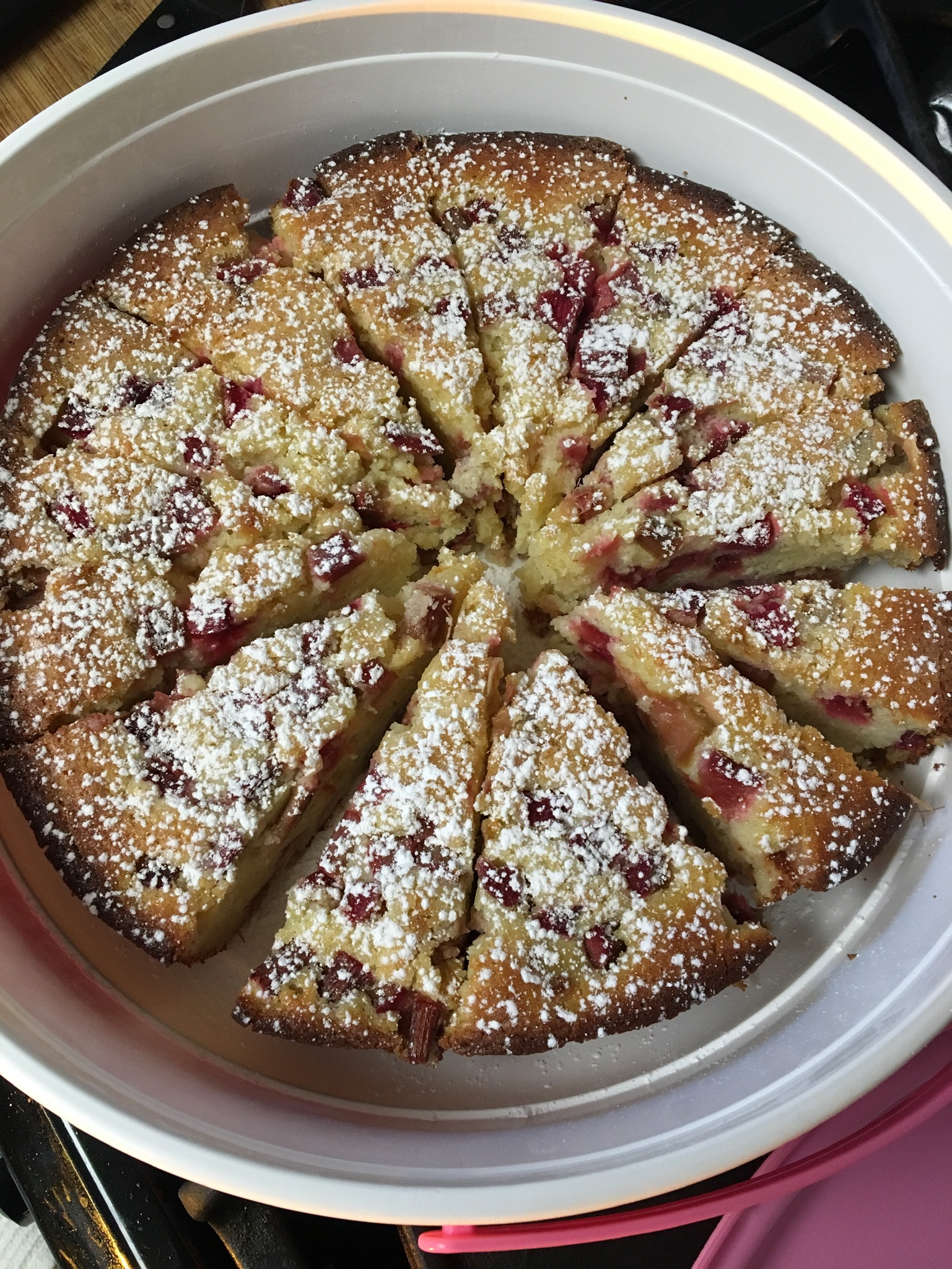 Rhubarb Ricotta Cake