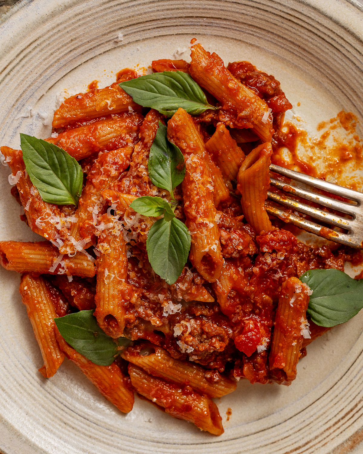 Beefy Roasted Garlic Pasta