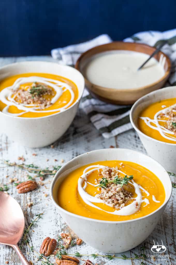 Apple Butternut Squash Soup with Thyme