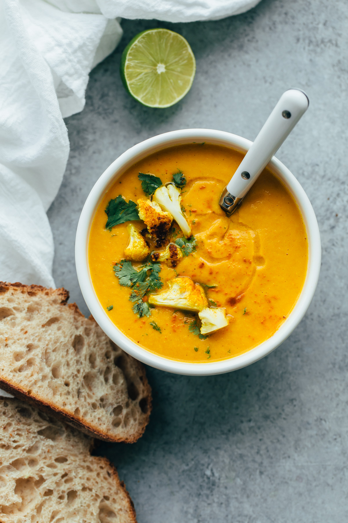 Spiced Cauliflower Coconut Soup