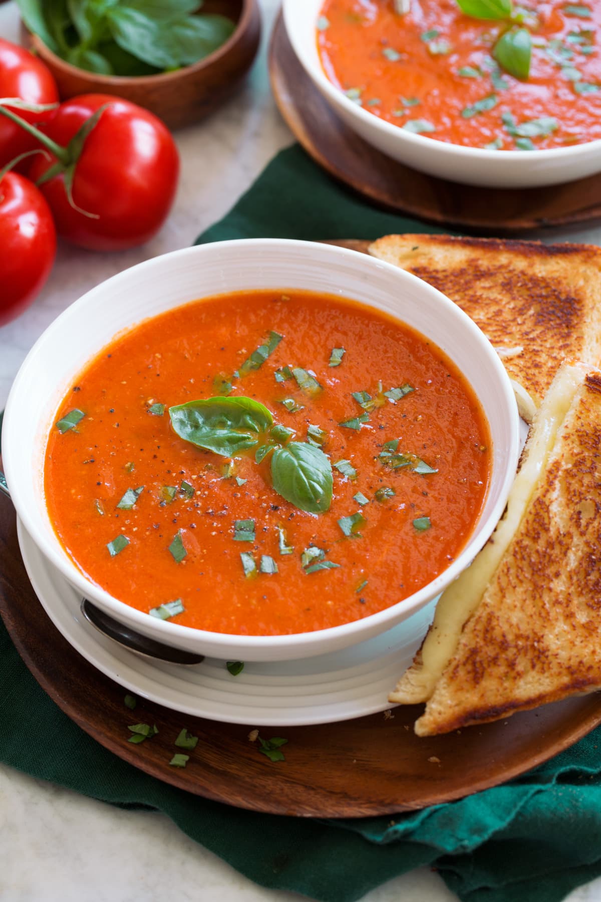 Charred Tomato Basil Bisque