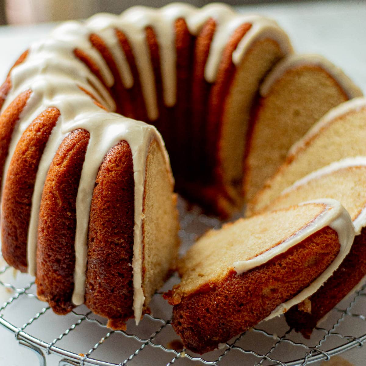 Rum Cake with Glaze