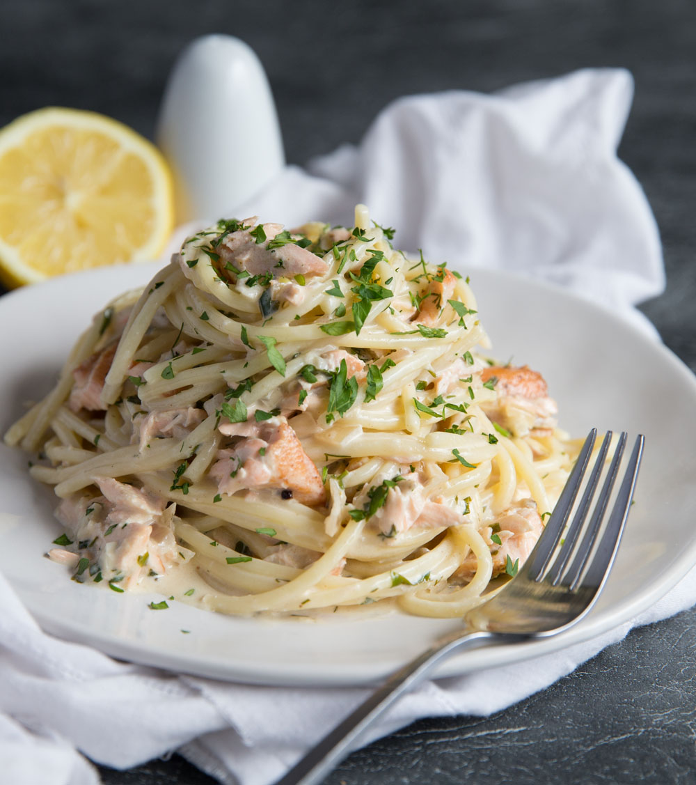 Creamy Dill and Salmon Pasta