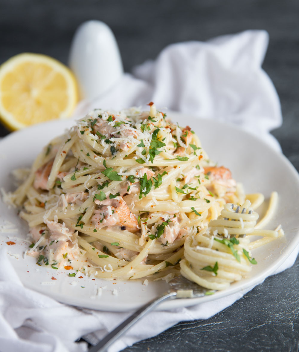 Creamy Dill and Salmon Pasta