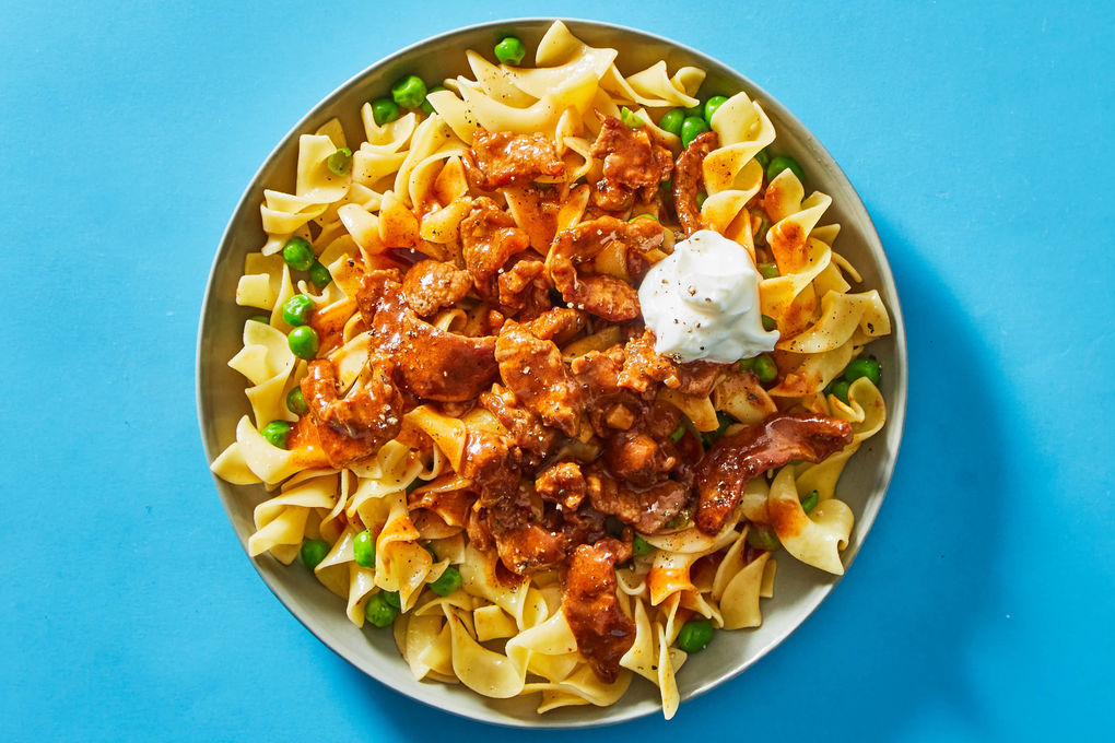Beef Goulash with Egg Noodles