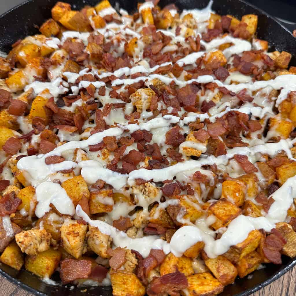 Ranch Seasoned Chicken and Potato Skillet